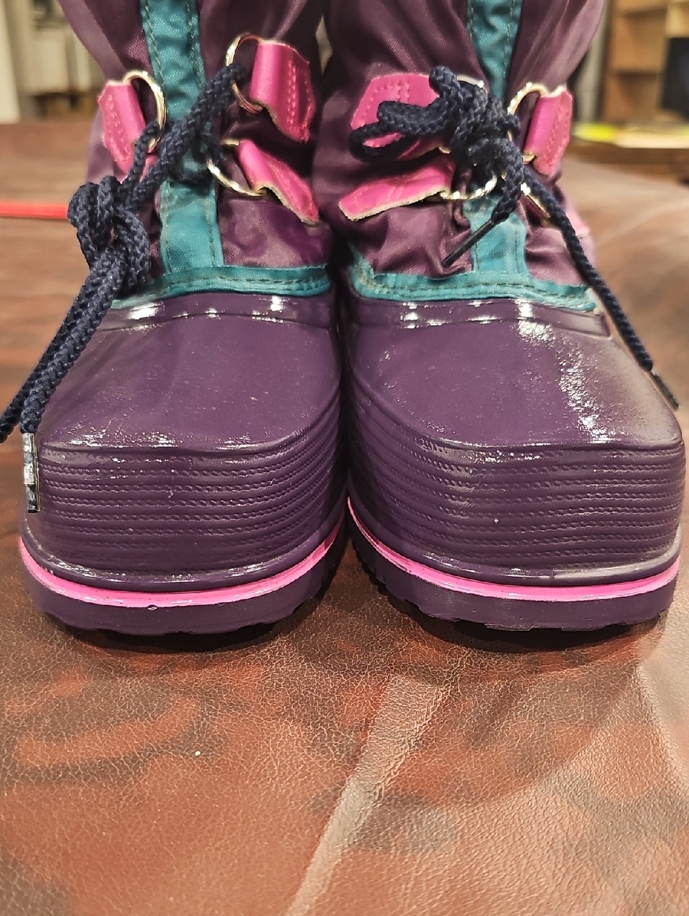 P Purple And Blue Boots New Old Stock No Tags Sz 6 Sorel - Picture 8 of 9